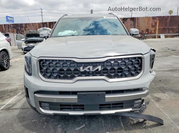 5XYP5DGC4PG391049 2023 KIA TELLURIDE Gray Вид спереду