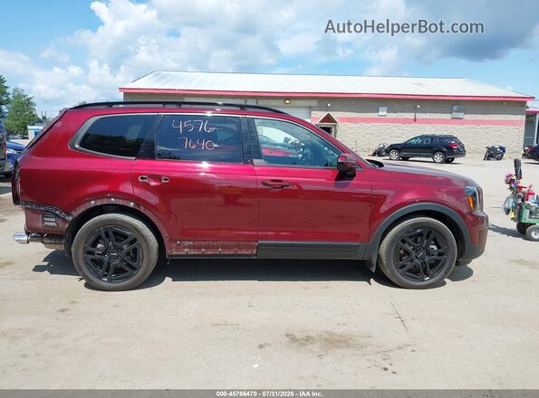 5XYP5DGC4RG453097 2024 KIA TELLURIDE Maroon Вид задньої частини салону