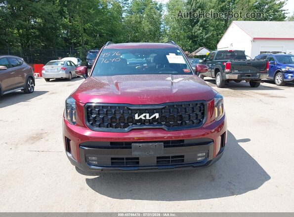 5XYP5DGC4RG453097 2024 KIA TELLURIDE Maroon Вид щитка приладів