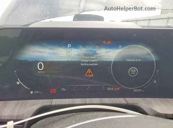5XYP5DGC5RG411781 2024 KIA TELLURIDE Charcoal Instrument cluster view