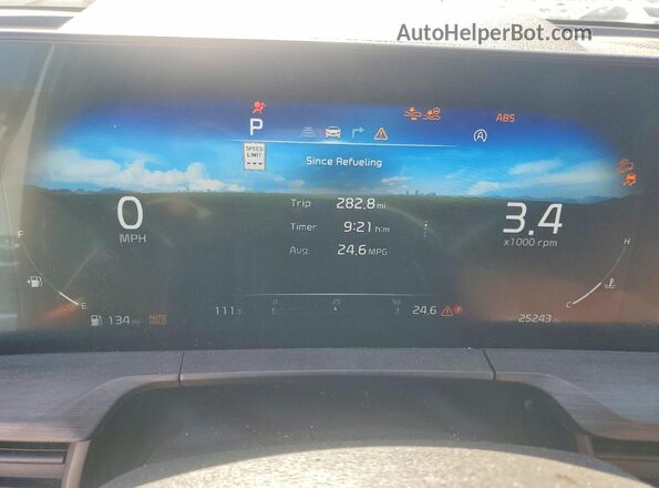 5XYP5DGC5RG523383 2024 KIA TELLURIDE White Սարքավորումների վահանակի տեսք