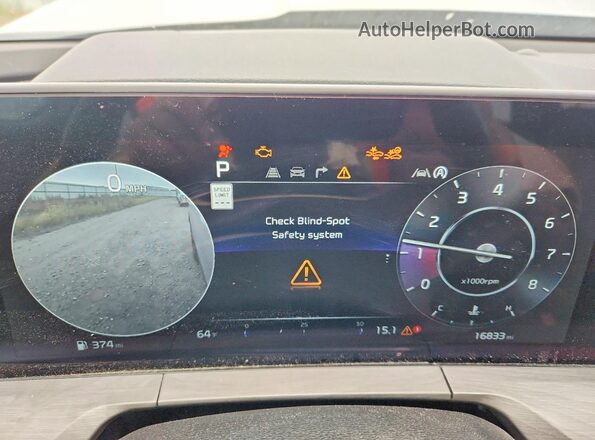 5XYP5DGC5RG543021 2024 KIA TELLURIDE Gray Widok zestawu wskaźników