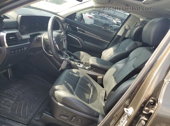 5XYP5DGC7PG326454 2023 KIA TELLURIDE Зеленый Вид салона спереди