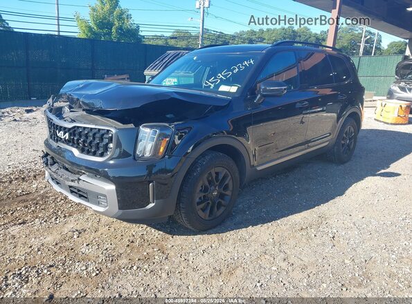 5XYP5DGC7PG352536 2023 KIA TELLURIDE Black Առջևի ձախ երեք քառորդ տեսարան