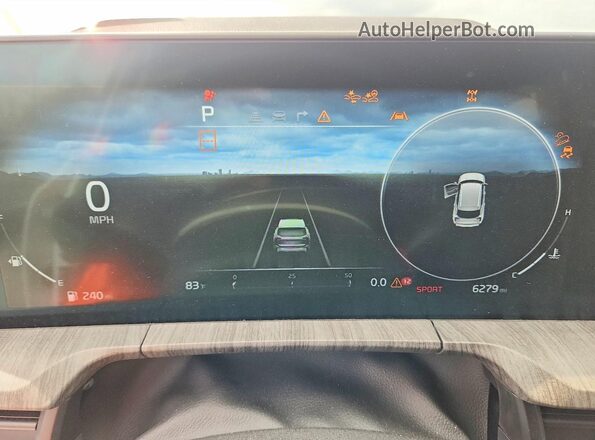5XYP5DGC7RG513342 2024 KIA TELLURIDE White Սարքավորումների վահանակի տեսք