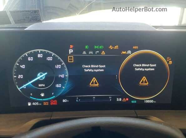 5XYP5DGC7RG537902 2024 KIA TELLURIDE Blue Widok zestawu wskaźników