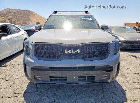 5XYP5DGCXRG446574 2024 KIA TELLURIDE Gray Widok z przodu