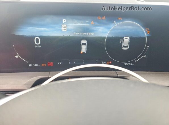 5XYP5DGCXRG463794 2024 KIA TELLURIDE Gray Vista del cuadro de instrumentos