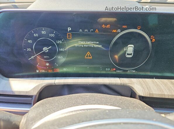 5XYP5DGCXSG578210 2025 KIA TELLURIDE Blue Սարքավորումների վահանակի տեսք