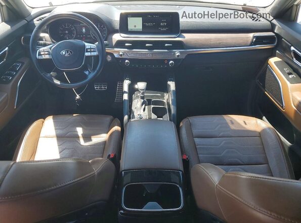 5XYP5DHC0MG164192 2021 KIA TELLURIDE White Առջևի վահանակի տեսք
