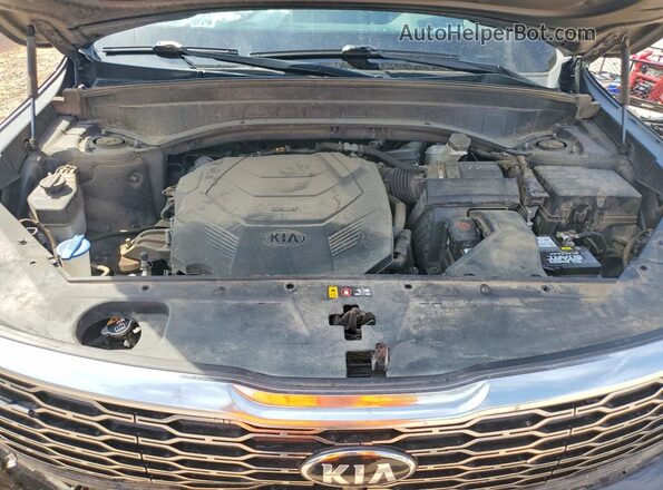 5XYP5DHC1MG112327 2021 KIA TELLURIDE Black Engine compartment view
