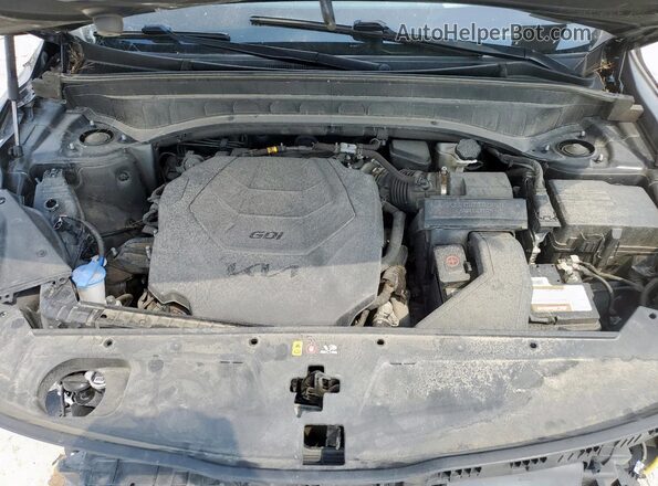 5XYP5DHC1NG254310 2022 KIA TELLURIDE Black Vista del compartimento del motor