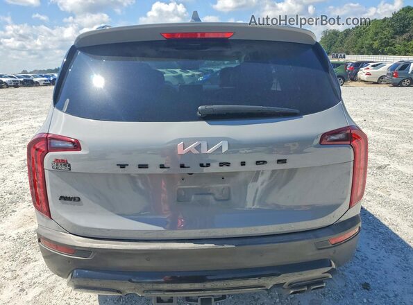 5XYP5DHC1NG272192 2022 KIA TELLURIDE Gray Rear view