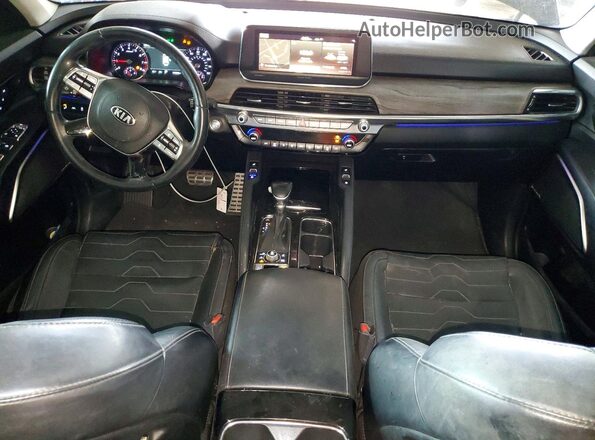 5XYP5DHC2LG010162 2020 KIA TELLURIDE Black Widok deski rozdzielczej