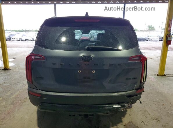 5XYP5DHC2MG107590 2021 KIA TELLURIDE Gray Հետևի տեսք