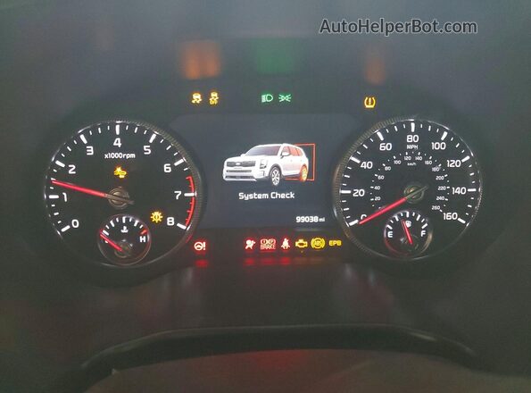 5XYP5DHC2MG107590 2021 KIA TELLURIDE Gray Սարքավորումների վահանակի տեսք