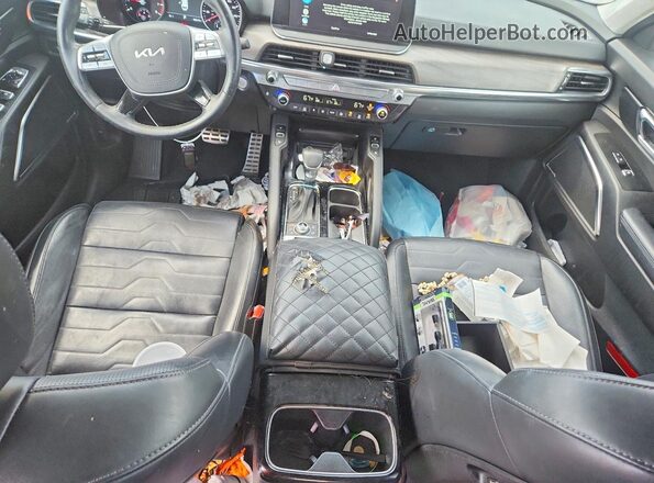 5XYP5DHC2NG196577 2022 KIA TELLURIDE Gray Widok deski rozdzielczej