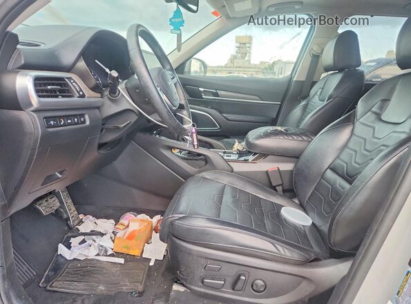 5XYP5DHC2NG196577 2022 KIA TELLURIDE Gray Widok wnętrza z przodu