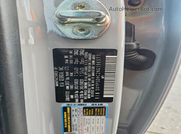 5XYP5DHC2NG196577 2022 KIA TELLURIDE Gray Widok komory silnika