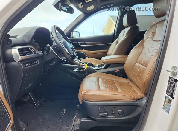 5XYP5DHC2NG225463 2022 KIA TELLURIDE Белый Вид салона спереди