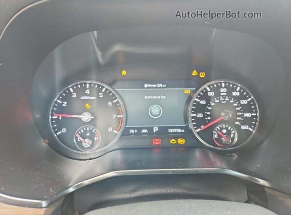 5XYP5DHC2NG225463 2022 KIA TELLURIDE Белый Вид щитка приборов