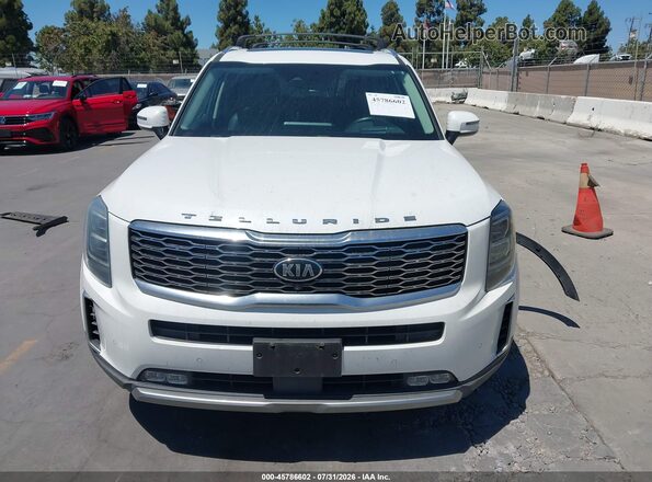5XYP5DHC4LG072002 2020 KIA TELLURIDE White Rear interior view