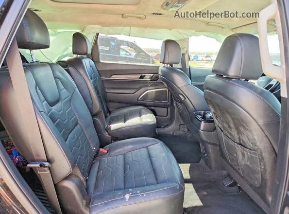 5XYP5DHC4NG195365 2022 KIA TELLURIDE Black Vista de los asientos traseros