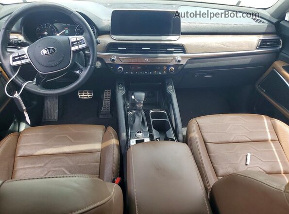 5XYP5DHC5MG165533 2021 KIA TELLURIDE Белый Вид панели приборов