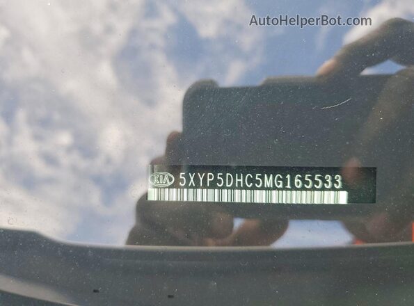 5XYP5DHC5MG165533 2021 KIA TELLURIDE Белый Вид наклейки с VIN-кодом