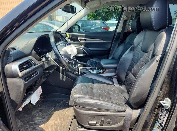 5XYP5DHC5NG312595 2022 KIA TELLURIDE Black წინა სალონის ხედი