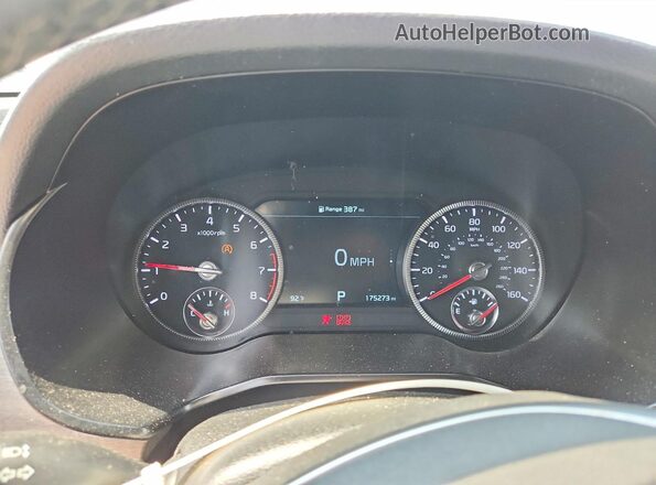 5XYP5DHC5NG312595 2022 KIA TELLURIDE Black ხელსაწყოთა პანელის ხედი