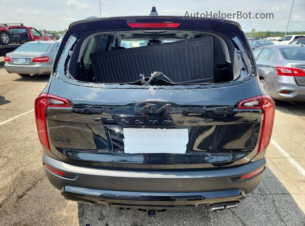 5XYP5DHC5NG312595 2022 KIA TELLURIDE Black უკანა ხედი