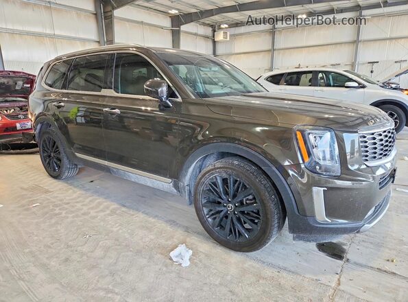 5XYP5DHC6LG092901 2020 KIA TELLURIDE Зеленый Передняя правая четверть
