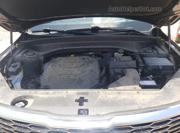 5XYP5DHC8MG145390 2021 KIA TELLURIDE Black Vista del compartimento del motor
