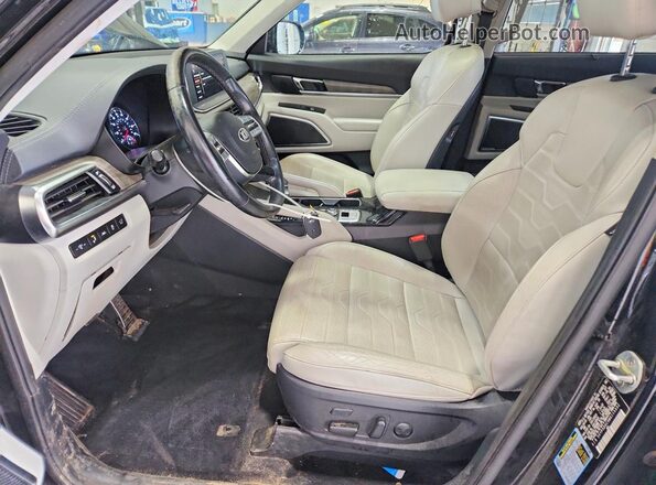 5XYP5DHC9MG115332 2021 KIA TELLURIDE Black Widok wnętrza z przodu