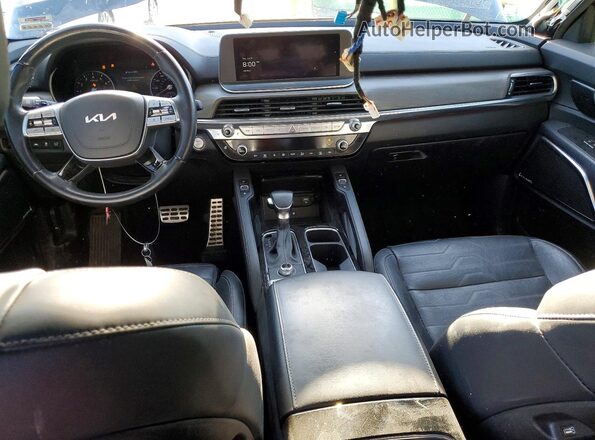 5XYP5DHC9NG227680 2022 KIA TELLURIDE Black Առջևի վահանակի տեսք