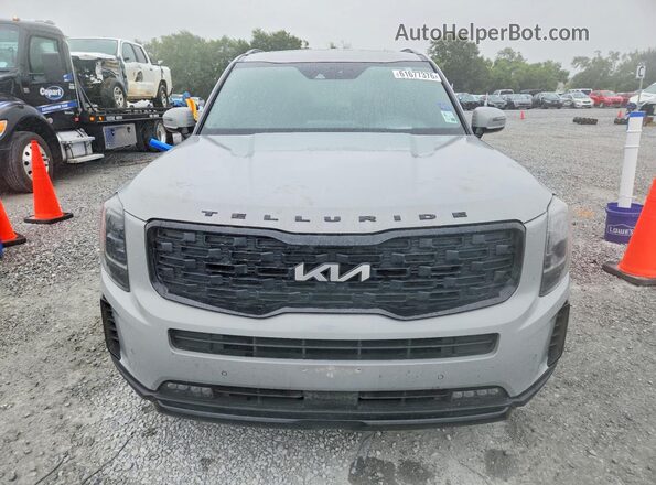 5XYP5DHC9NG310977 2022 KIA TELLURIDE Gray Front view