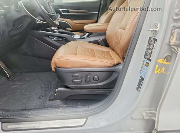 5XYP5DHC9NG310977 2022 KIA TELLURIDE Gray VIN sticker view