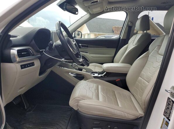 5XYP5DHCXLG064874 2020 KIA TELLURIDE White Widok wnętrza z przodu