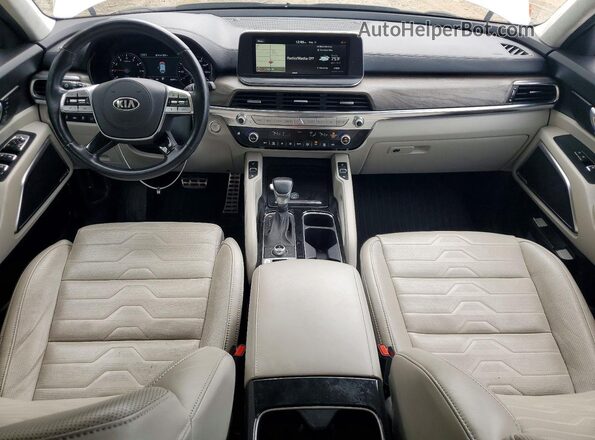 5XYP5DHCXLG064874 2020 KIA TELLURIDE White Widok deski rozdzielczej