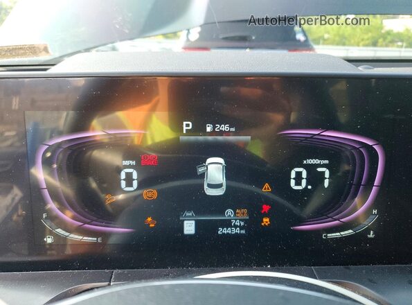 5XYP64GC1SG607154 2025 KIA TELLURIDE Black ხელსაწყოთა პანელის ხედი
