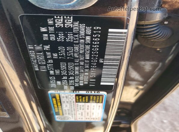 5XYP64GC2SG666519 2025 KIA TELLURIDE Gray VIN կոդի պիտակի տեսք