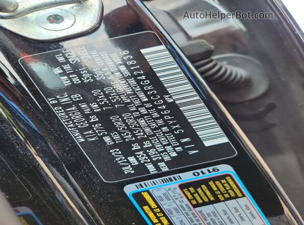 5XYP64GC3RG421836 2024 KIA TELLURIDE Черный Вид наклейки с VIN-кодом