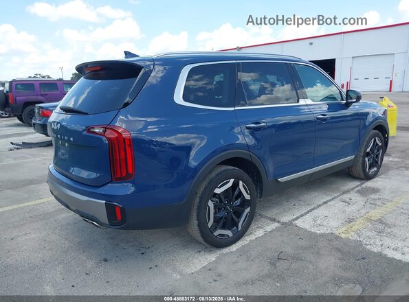 5XYP64GC6SG622376 2025 KIA TELLURIDE Blue Trasero derecho