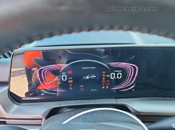 5XYP64GC6SG659718 2025 KIA TELLURIDE Black Вид щитка приладів