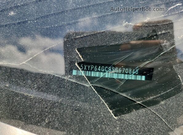 5XYP64GC9SG670843 2025 KIA TELLURIDE Blue VIN sticker view