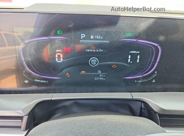 5XYP64GCXSG678157 2025 KIA TELLURIDE Серебряный Вид щитка приборов
