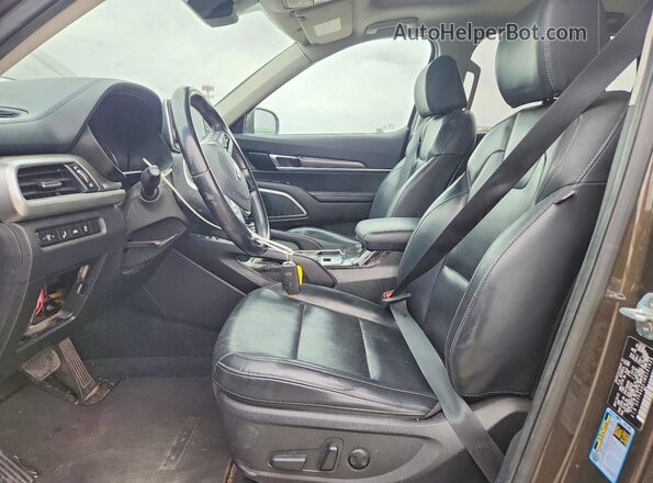 5XYP64HC1MG191625 2021 KIA TELLURIDE Green Вид салону спереду