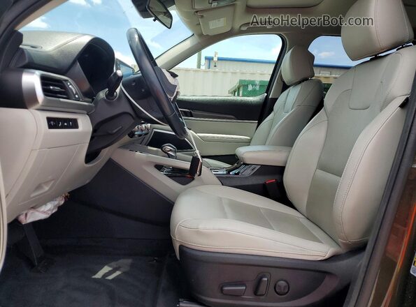 5XYP64HC3LG089208 2020 KIA TELLURIDE Green Widok wnętrza z przodu