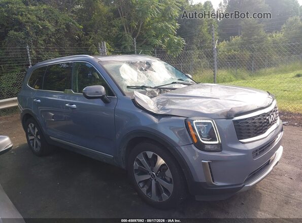 5XYP64HC6NG216584 2022 KIA TELLURIDE Gray Rear interior view
